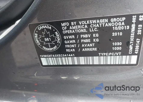 1VWCH7A3XEC041441